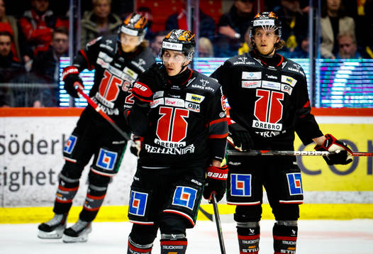 Örebros Robert Leino och Marcus Hardegård deppar