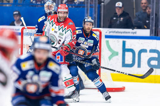 Frölundas Joel Lundqvist och Växjös Brian Cooper