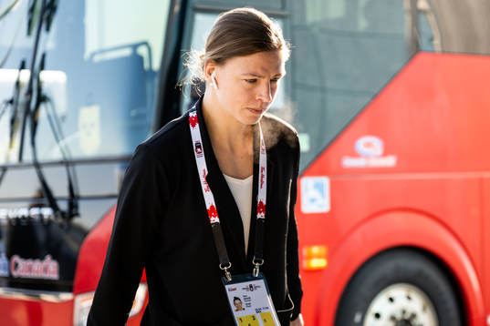 Goaltender Sara Grahn of Sweden