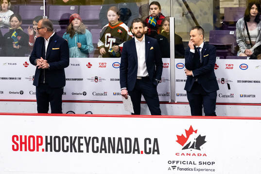 Assistant coach Andreas Spångberg, head coach Ulf Lundberg