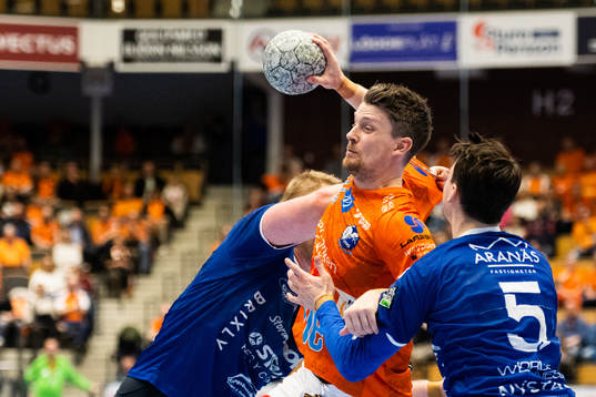 IFK Kristianstads Matias Jepsen mot Aranäs Viktor Rhodin