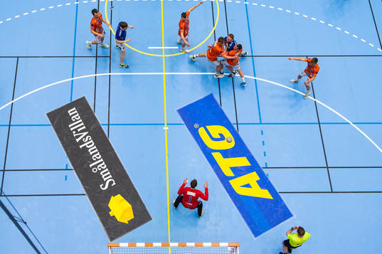 IFK Kristianstads Hampus Henningsson och Markus Olsson mot