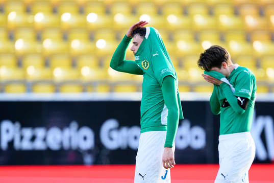 Jönköpings Södras Samuel Adrian och Robin Book deppar