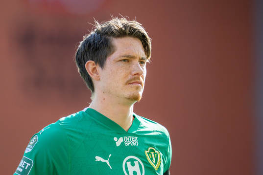 Jönköpings Södras Robin Book vid lineup innan