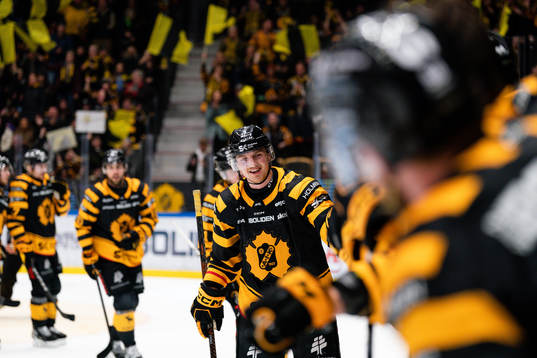 Skellefteås Linus Högberg jublar