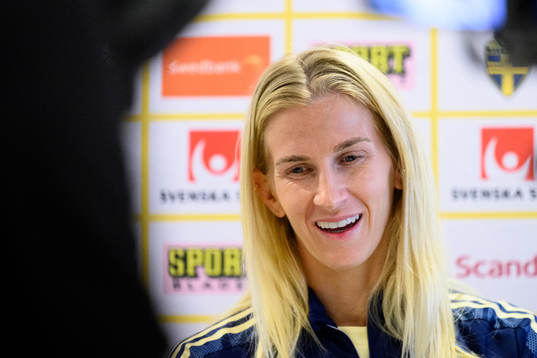 Sofia Jakobsson is being interviewed