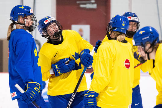 Linnéa Andersson of Sweden at a practice session