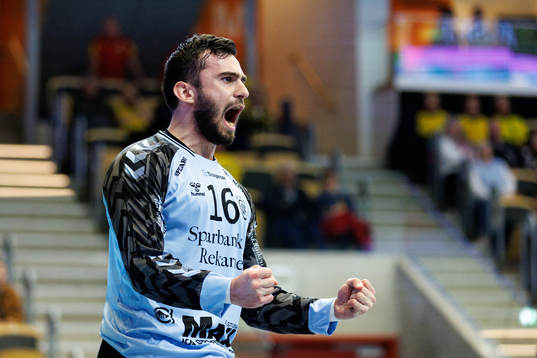 GUIFs målvakt Matija Spikic jublar