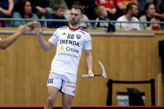 Växjös Felix Göthberg jublar