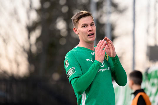 Jönköpings Södras Taylor Silverholt deppar