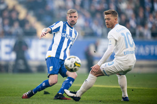 IFK Göteborgs Elias Hagen och Malmö FFs Anders