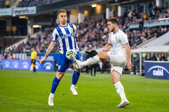 IFK Göteborgs Linus Carlstrand och Malmö FFs Gabriel