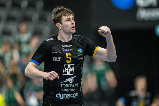 HIF Karlskronas Axel Söderqvist jublar
