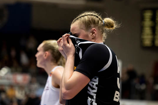 Luleå Baskets Allis Nyström deppar