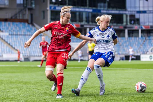 Djurgårdens Sanna Kullberg och IFK Norrköpings Wilma
