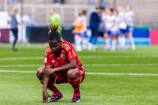 Djurgårdens Portia Boakye deppar