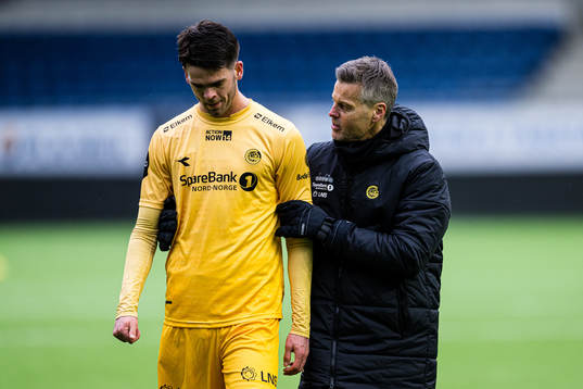 Lasse Nordås of Bodø/Glimt looks dejected (after missing