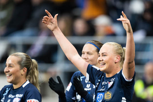 Linköpings Cathinka Friis Tandberg jublar