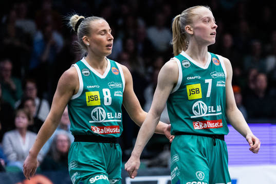 Södertäljes Matilda Claesson och Klara Lundquist deppar