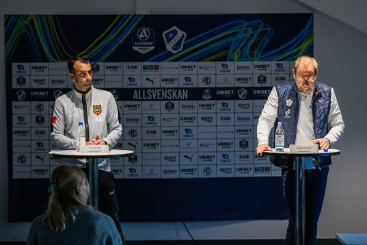 Brommapojkarnas assisterande tränare Andreas Engelmark och