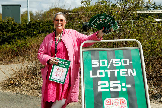 Försäljning av 50/50 lotter