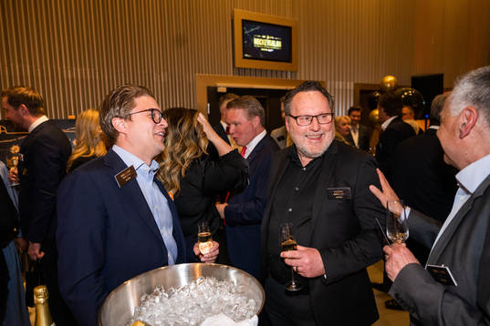 Björn Liljander, sportchef Malmö Redhawks, och  K-G
