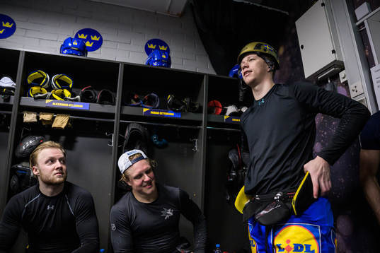 Alexander Nylander, Fabian Zetterlund and Lucas Raymond of