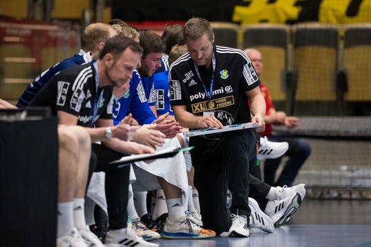 Ystad IFs tränare Oscar Carlén