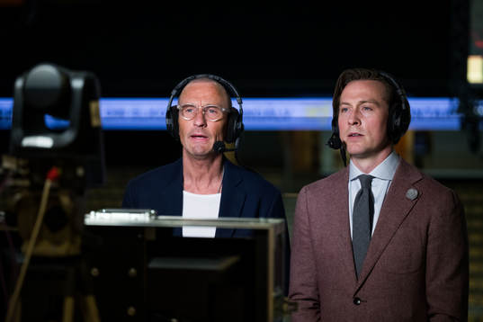 C Mores kommentator Patrik Westberg och expertkommentator