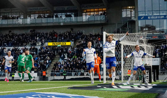 IFK Norrköpings Christoffer Nyman jublar