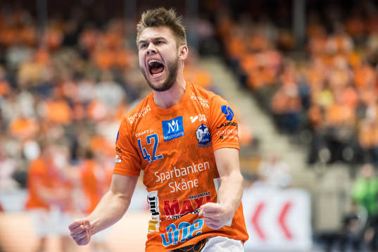IFK Kristianstads Albin Selin Nilsson jublar