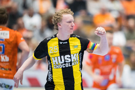 Hammarbys Gustav Davidsson jublar