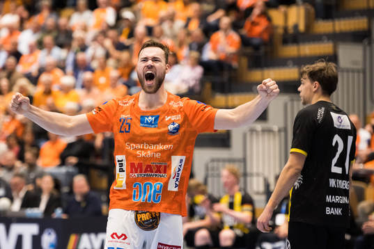 IFK Kristianstads Ludvig Åström jublar