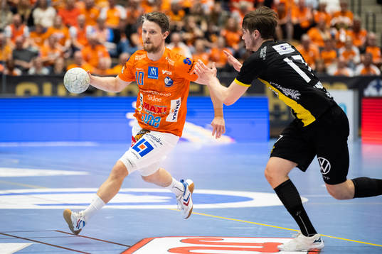 IFK Kristianstads Matias Jepsen och Hammarbys Ludvig