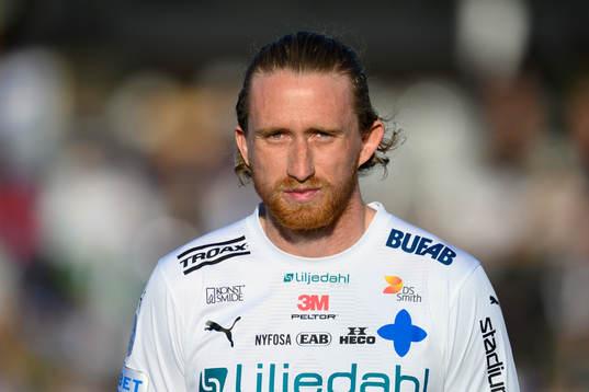 Värnamos Hampus Näsström vid lineup innan