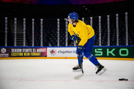 Leo Carlsson of Sweden at a practice session