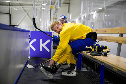 Carl Grundström of Sweden at a practice session