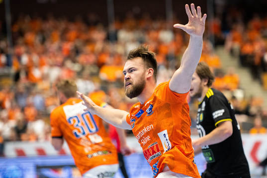 IFK Kristianstads Ludvig Åström jublar