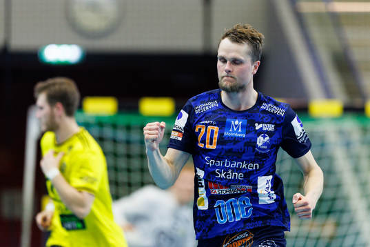 IFK Kristianstads Emil Frend Öfors jublar