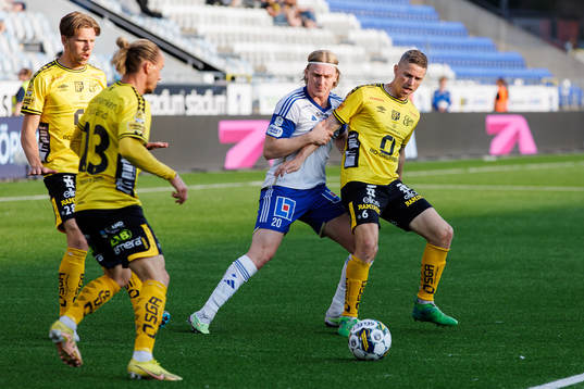 IFK Norrköpings Daniel Fritz Eid och Elfsborgs Andre Ibsen