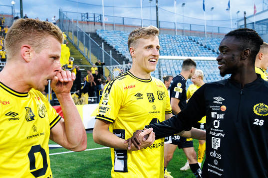 Elfsborgs Jeppe Møldrup Okkels jublar