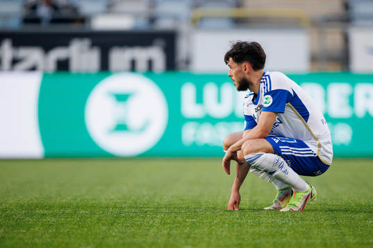 IFK Norrköpings Laorent Shabani deppar