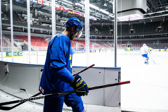 Patrik Nemeth of Sweden at a practice session