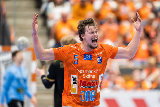IFK Kristianstads Hampus Henningsson jublar