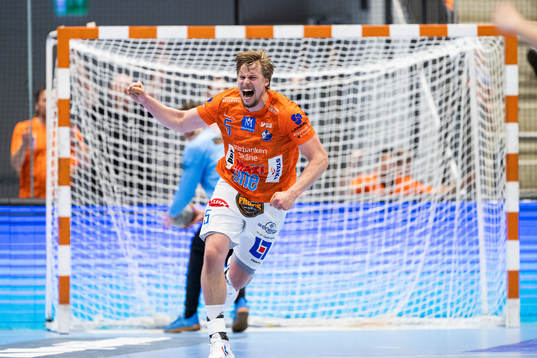 IFK Kristianstads Hampus Henningsson jublar