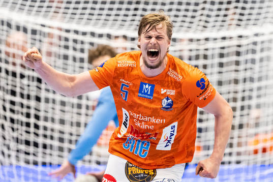 IFK Kristianstads Hampus Henningsson jublar