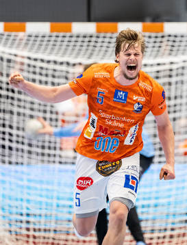IFK Kristianstads Hampus Henningsson jublar