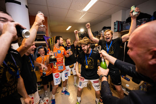 IFK Kristianstads Zoran Bozic, Anton Hallbäck och Hampus