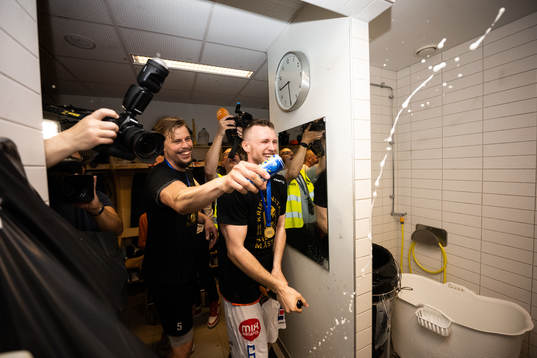 IFK Kristianstads Hampus Henningsson och Philip Henningsson