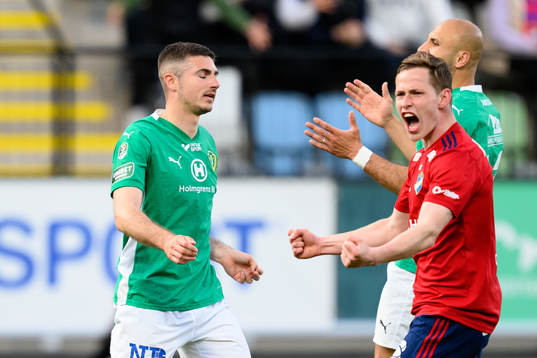 Jönköpings Södras Marko Nikolic deppar och Östers Alex